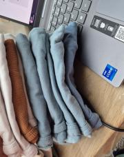 Lot 9 bodies Longue manche T 56 (3blancs-1marron-4gris bleu-1bleu)